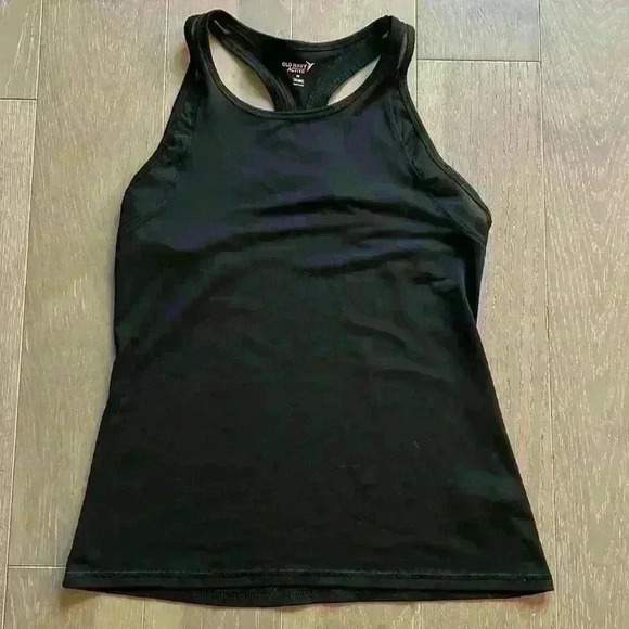 Old Navy Black Workout Top Mesh Detail - Picture 3 of 5